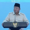 Presiden terpilih Prabowo Subianto saat memaparkan visi ekonomi untuk mencegah kebocoran kekayaan negara melalui program pro-rakyat. (Foto: RSS)
