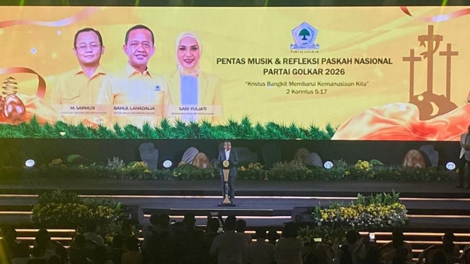 
 Ketua Umum Partai Golkar Bahlil Lahadalia saat memberikan pernyataan mengenai keterbukaan partai bagi generasi muda dan keterwakilan daerah. (Foto: RSS)