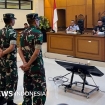 Suasana sidang perdana kasus penyiraman air keras terhadap aktivis KontraS, Andrie Yunus, yang digelar di Pengadilan Militer II-08 Jakarta. (Foto: RSS)