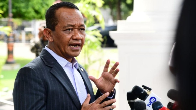 
 Menteri ESDM Bahlil Lahadalia saat memberikan keterangan terkait ketahanan stok BBM nasional. (Foto: RSS)