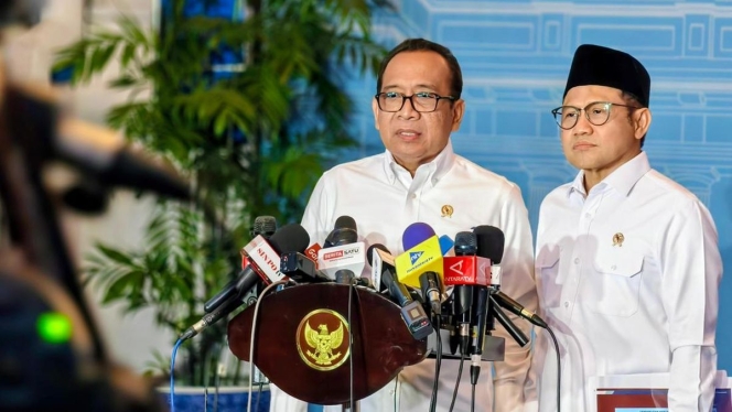 
 Menko PMK Pratikno saat memberikan keterangan terkait pembentukan gugus tugas penanganan kekerasan anak di daycare. (Foto: RSS)