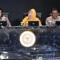 Plt Sekjen MPR Siti Fauziah saat meninjau langsung pelaksanaan LCC Empat Pilar MPR di Provinsi Riau untuk memastikan pemahaman kebangsaan generasi muda. (Foto: RSS)