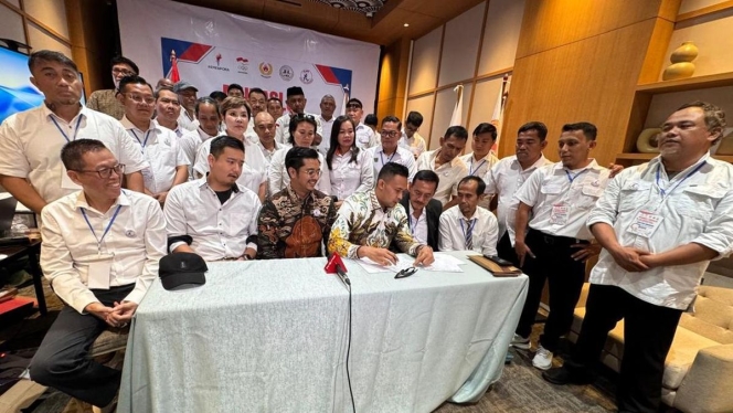 
 Latihan intensif atlet Muay Thai Indonesia dalam pengawasan ketat menjelang PON Bela Diri 2026. (Foto: RSS)