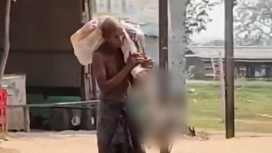 Aksi nekat seorang pria di Odisha yang membawa tulang belulang ke bank mengungkap sisi kelam birokrasi di India. (Foto: RSS)