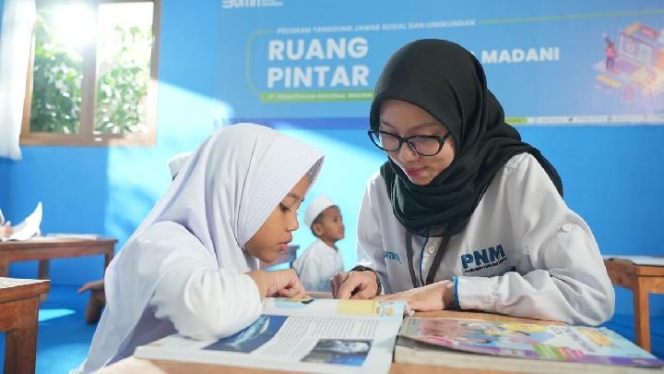 
 Program Ruang Pintar PNM yang kini telah tersebar di 160 titik di seluruh Indonesia untuk mendukung pendidikan anak nasabah. (Foto: RSS)