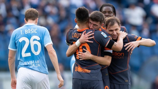 
 Skuad Inter Milan saat menjalani sesi latihan intensif menjelang laga final Coppa Italia melawan Lazio di Roma. (Foto: RSS)