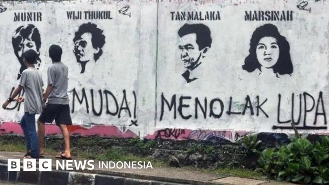 
 Presiden Prabowo Subianto saat memberikan pidato terkait status pahlawan nasional bagi Marsinah dan rencana pembangunan museum di Nganjuk. (Foto: RSS)