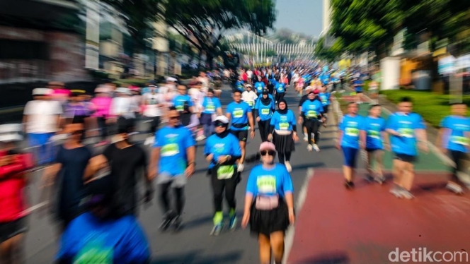 
 Kawasan Sudirman-Thamrin saat pelaksanaan Car Free Day yang kini akan dimulai lebih pagi pukul 05.30 WIB untuk mendukung komunitas lari. (Foto: RSS)