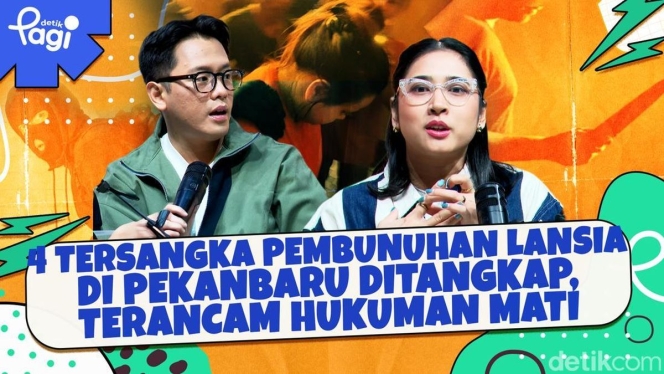 
 Tim kepolisian saat mengamankan para tersangka pembunuhan lansia di Pekanbaru yang sempat melarikan diri ke luar provinsi. (Foto: RSS)