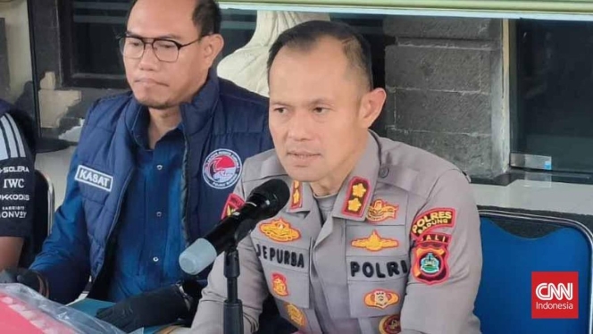 
 Kapolres Badung memberikan pernyataan resmi terkait pemeriksaan dua oknum Polantas yang diduga terlibat upaya pungli terhadap WNA. (Foto: RSS)