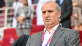 Presiden Federasi Sepakbola Iran (FFIRI), Mehdi Taj, saat menghadiri agenda resmi sebelum dilaporkan mendapat penolakan masuk dari otoritas Kanada. (Foto: RSS)