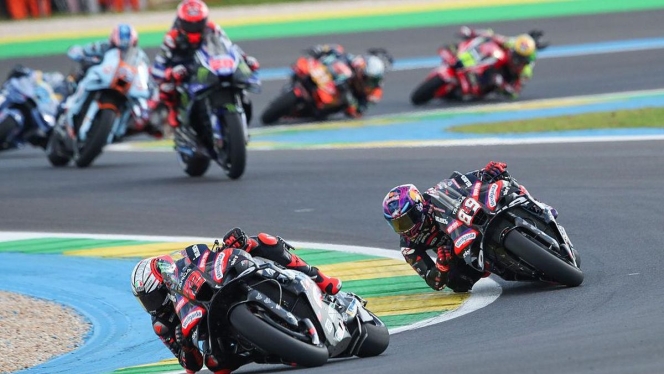 
 Suasana persiapan di paddock Sirkuit Le Mans menjelang kualifikasi MotoGP Prancis 2026. (Foto: RSS)