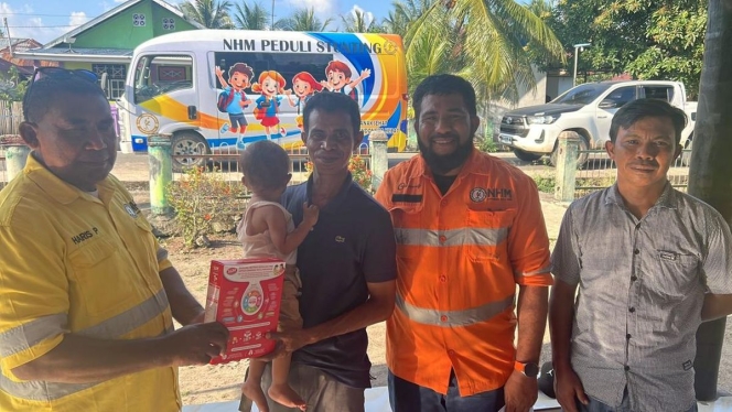 
 PT Nusa Halmahera Minerals saat meluncurkan program gizi untuk balita stunting melalui inisiatif NHM Peduli di Halmahera Utara. (Foto: RSS)