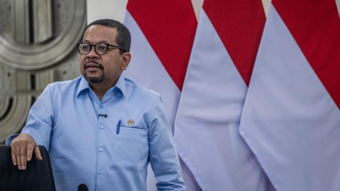 
 Kepala Bakom Muhammad Qodari saat memberikan keterangan terkait klarifikasi tudingan hoaks terhadap Seskab Teddy Indra Wijaya. (Foto: RSS)