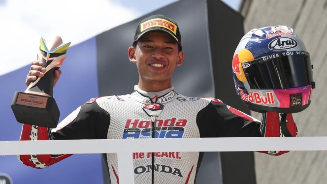 
 Veda Ega Pratama diharapkan mampu mengembalikan kejayaan Honda pada seri Moto3 di Le Mans, Prancis. (Foto: RSS)
