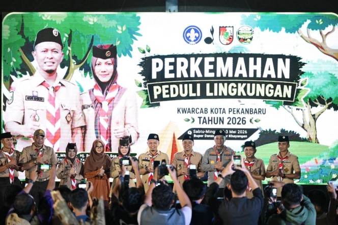 
 Suasana peresmian Bumi Perkemahan Tunas Kencana di Pekanbaru yang diharapkan menjadi magnet baru pariwisata keluarga dan edukasi lingkungan. (Foto: RSS)