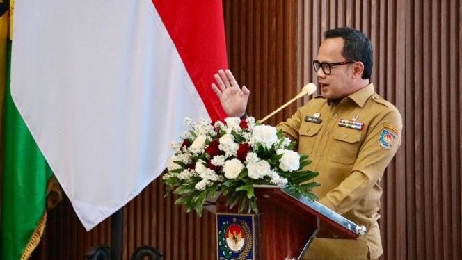 
 Wamendagri Bima Arya Sugiarto saat memberikan instruksi tegas kepada para kepala daerah agar beralih dari budaya seremonial menuju fokus eksekusi kebijakan. (Foto: RSS)
